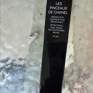 CHANEL Black Dual-Ended Eye Brush